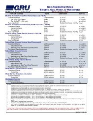 Business Rates - Gainesville Regional Utilities