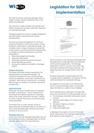 Legislation for SUDS Implementation - Micro Drainage