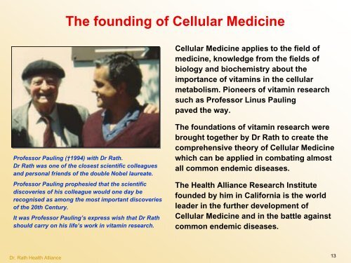 Cellular Medicine Foundation Course Cellular Medicine