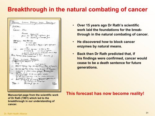 Cellular Medicine Foundation Course Cellular Medicine