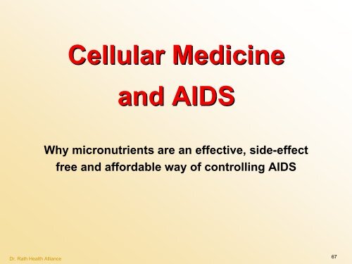 Cellular Medicine Foundation Course Cellular Medicine