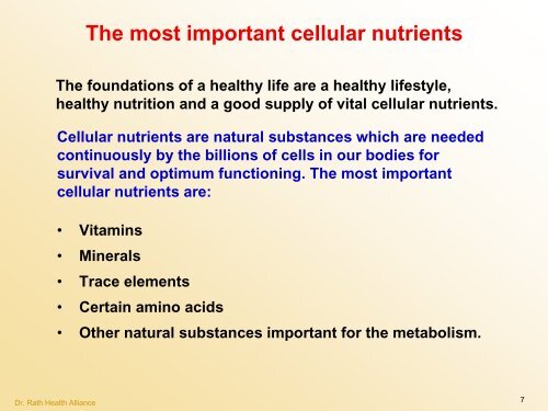 Cellular Medicine Foundation Course Cellular Medicine