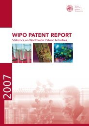 WIPO Patent Report