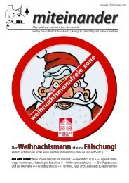 Pfarrbrief Dezember 2011, Ausgabe 77 - Katholische Pfarrei ...