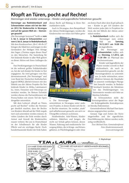 Pfarrbrief Dezember 2011, Ausgabe 77 - Katholische Pfarrei ...