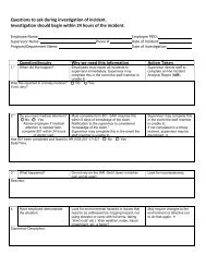 Incident Investigation Worksheet