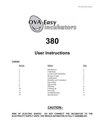 Brinsea Ova-Easy 380