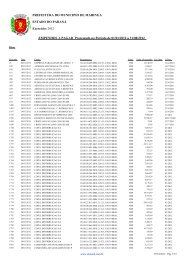 Empenhos a Pagar - Agosto - PREFEITURA - MaringÃ¡ - Estado do ...