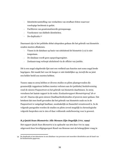 Het biometrisch paspoort in Nederland - Oapen