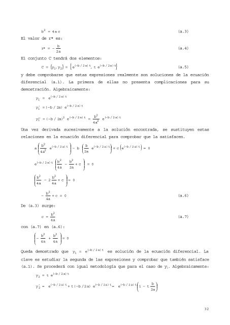 Notas sobre ecuaciones diferenciales. Aplicaciones a la TeorÃ­a del ...