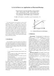 La Loi de Rent et ses Applications au Placement/Routage