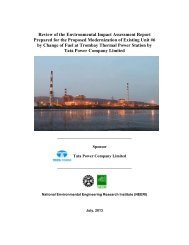 EIA Report reviewed by NEERI - Tata Power