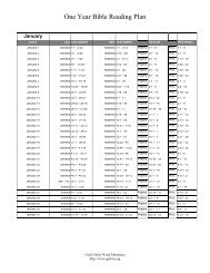 Christadelphian Bible Reading Chart