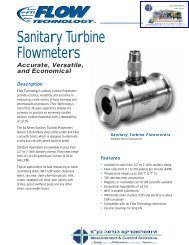 Sanitary Turbine Flowmeters