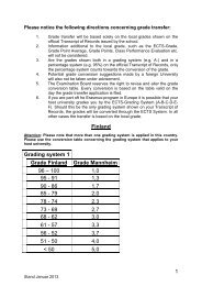 1 Finland Grading system 1 Grade Finland Grade Mannheim 96 - BWL