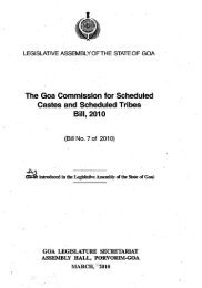 The Goa Commission for Scheduled Castes and Scheduled Tribes . 