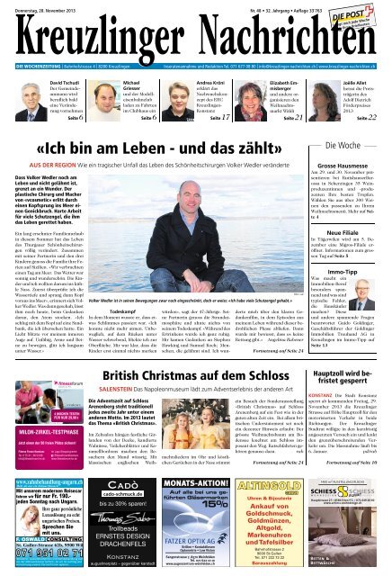 «Ich bin am Leben - und das zählt» - Aktuelle Ausgabe