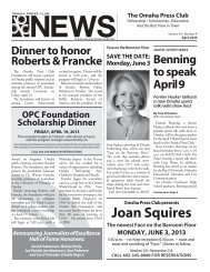 Joan Squires - The Omaha Press Club