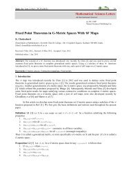 Fixed Point Theorems in G-Metric Spaces With W Maps - Natural ...