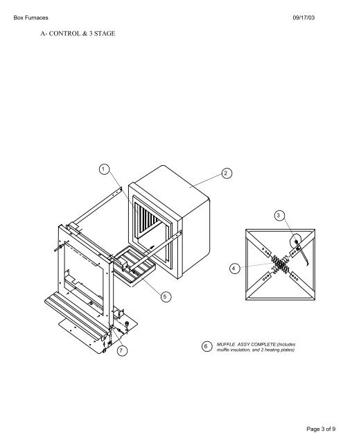 Repair Parts Listing Vulcan Box Furnaces