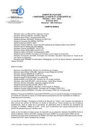 Compte rendu comité 2012 - Académie de Limoges