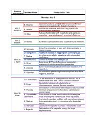 Tentative program in a pdf file with talk titles