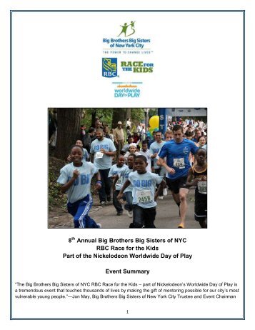 2012 Race for the Kids Event Recap - Big Brothers Big Sisters of ...