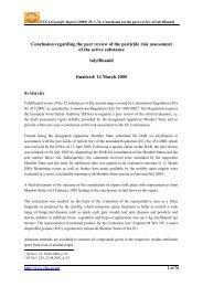 Conclusion regarding the peer review of the pesticide risk ... - fyto