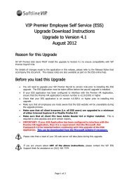 Premier ESS Upgrade Download Instructions - VIP Payroll