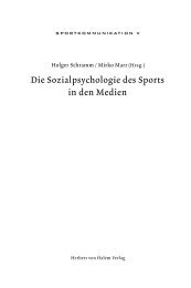 Die Sozialpsychologie des Sports in den Medien