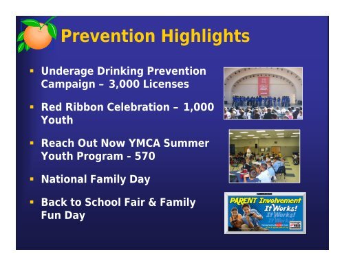 Orange County Underage Drinking Task Force Update & Drug Free ...