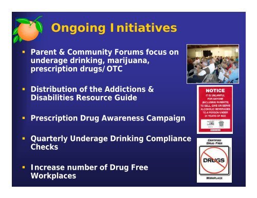 Orange County Underage Drinking Task Force Update & Drug Free ...