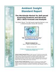 The Worldwide Market for Self-paced eLearning ... - Ambient Insight