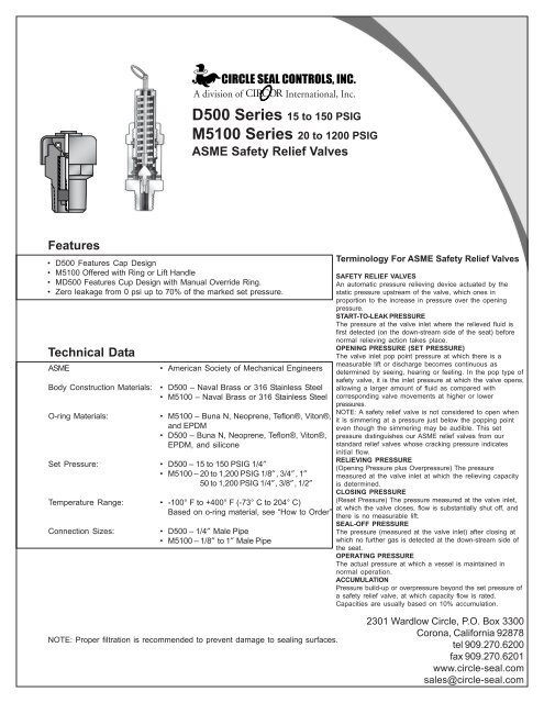 ASME Relief Valves - Fluid Process Control