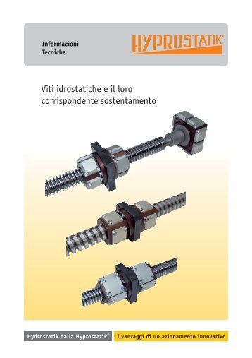 La vite con chiocciola idrostatica - Romani Components