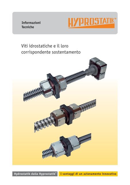 La vite con chiocciola idrostatica - Romani Components