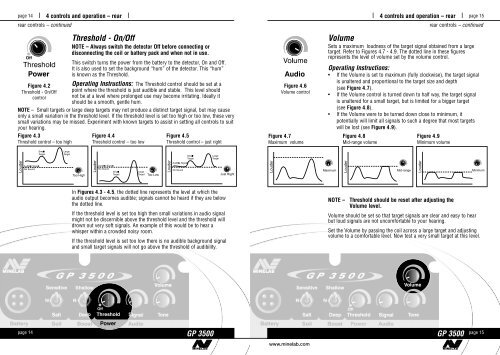 Instruction Manual GP 3500 - Minelab