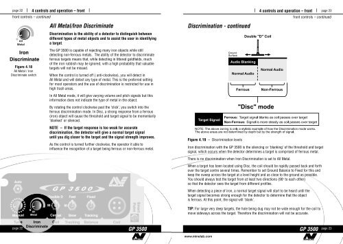 Instruction Manual GP 3500 - Minelab