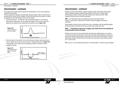 Instruction Manual GP 3500 - Minelab