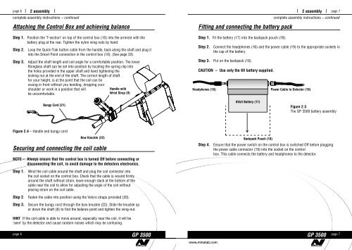 Instruction Manual GP 3500 - Minelab