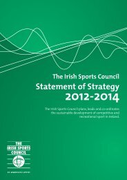 Statement of Strategy (2012-2014 - The Irish Sports Council