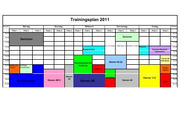 Trainingsplan 2011 - beim 1. Tennis-Club Saalfeld eV