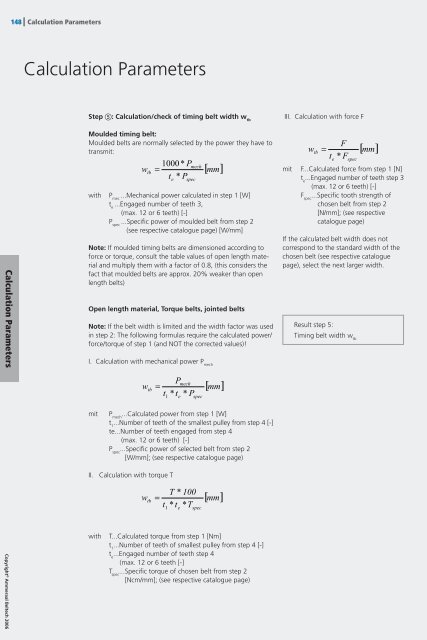 Timing Belts Catalogue