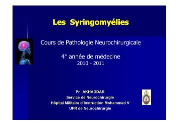 Les Syringomylies - medramo