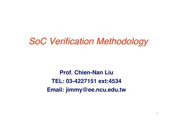 SoC Verification Methodology