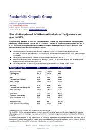 TÃ©lÃ©charger le rapport annuel 2010 (pdf) - Kinepolis Group