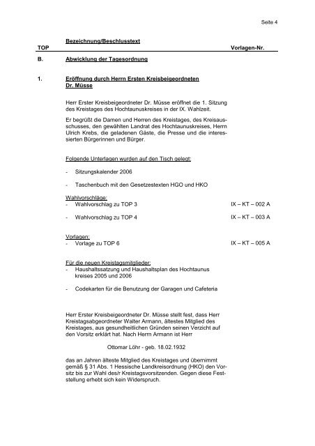 Protokoll KT 24.04.2006 - Hochtaunuskreis