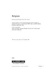 Belgium - International Encyclopaedia of Laws