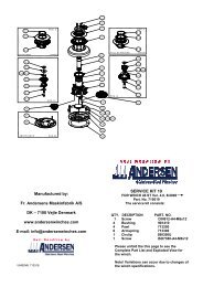 Service Kit 19 - ANDERSEN Winches