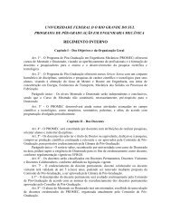 Regimento do PROMEC - Engenharia MecÃ¢nica - UFRGS